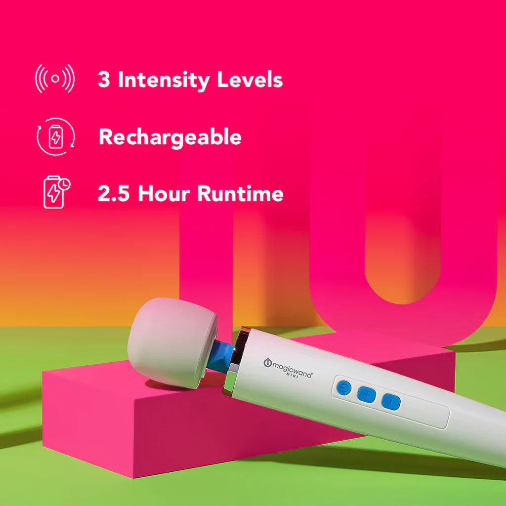 Magic Wand Rechargeable Mini – Heaven Boutique Edmonton – side view