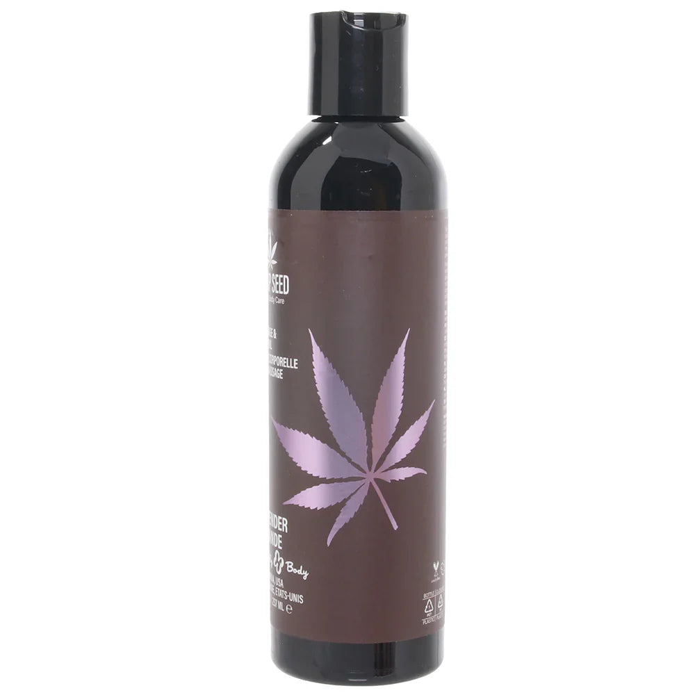 Hemp Seed Massage Oil 8oz/236ml in Lavender Edmonton – product detail