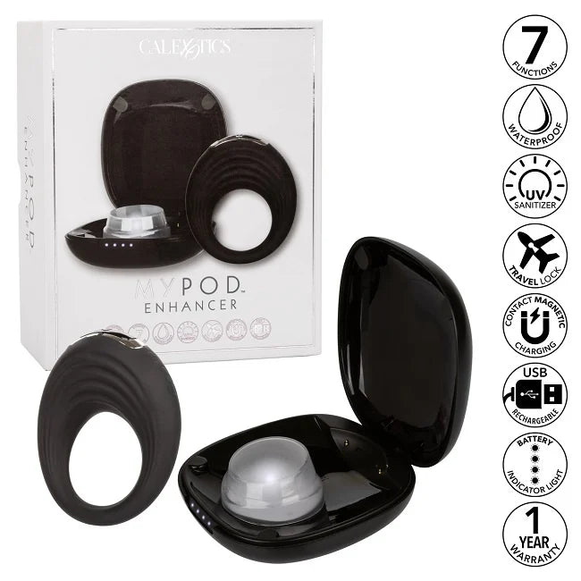 Wireless Rechargeable Cock Ring with UV Sanitizing Case — buy in Edmonton | Heaven Boutique