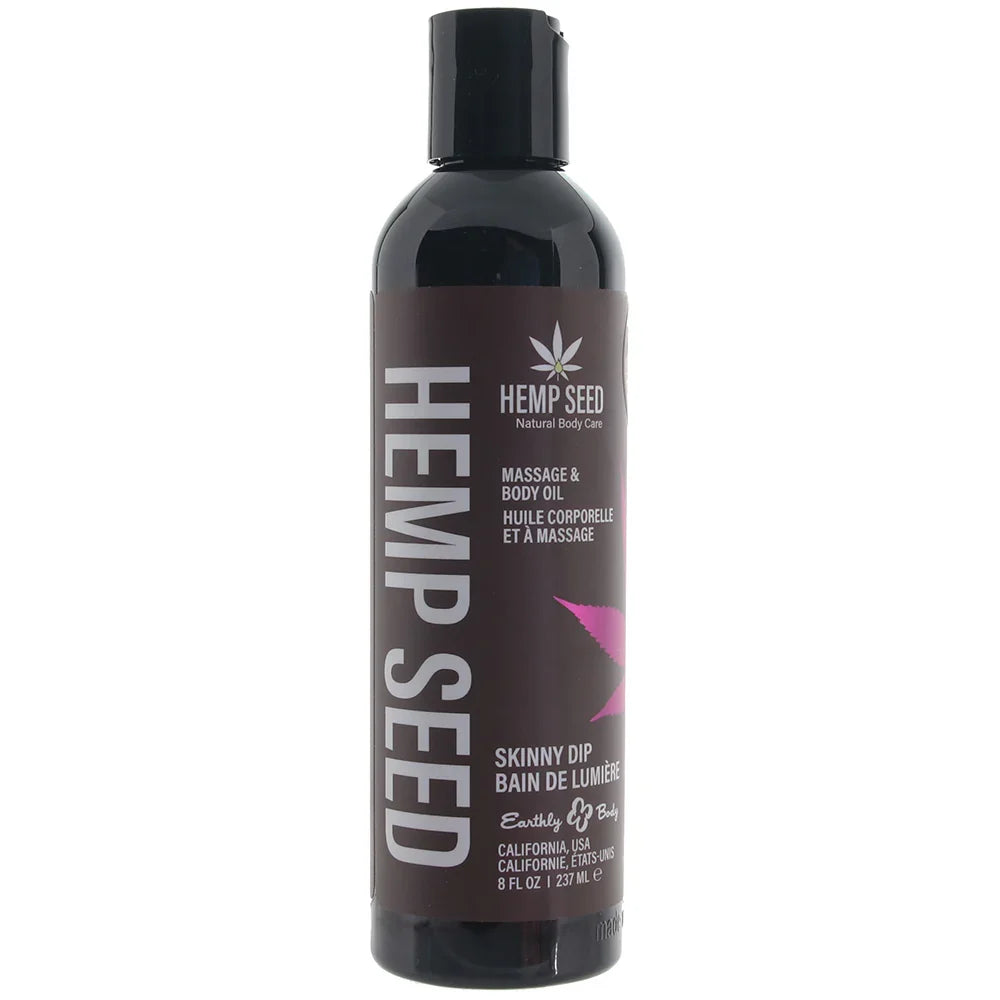 Hemp Seed Massage Oil 8oz/236ml in Skinny Dip — buy in Edmonton | Heaven Boutique