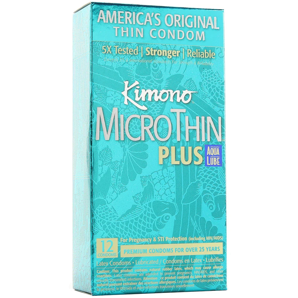 MicroThin Aqua Lube Condoms in 12 Pack — buy in Edmonton | Heaven Boutique