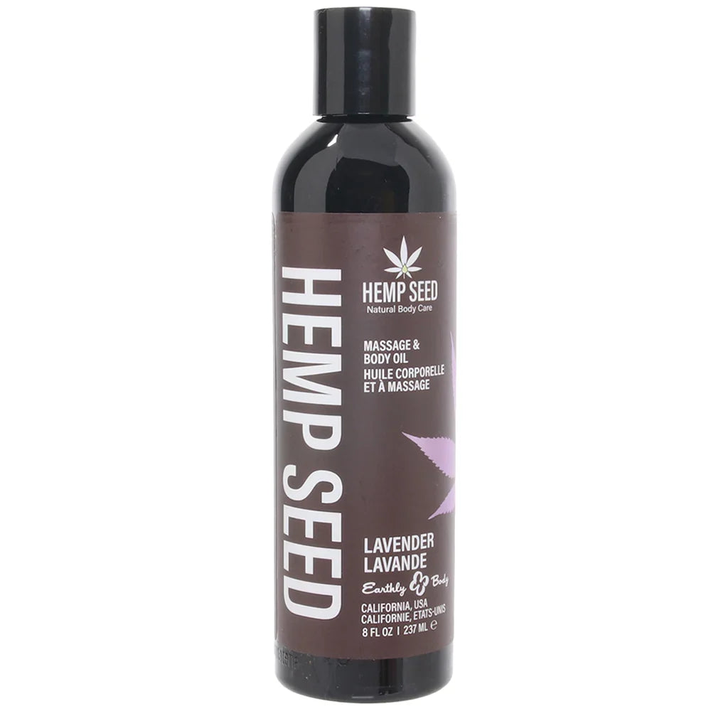Hemp Seed Massage Oil 8oz/236ml in Lavender — buy in Edmonton | Heaven Boutique