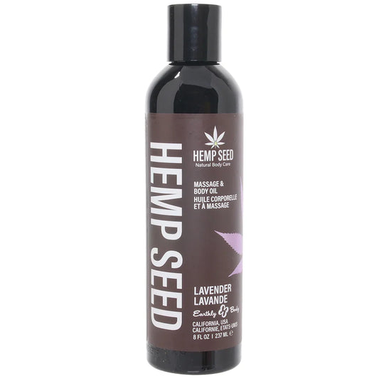 Hemp Seed Massage Oil 8oz/236ml in Lavender — buy in Edmonton | Heaven Boutique