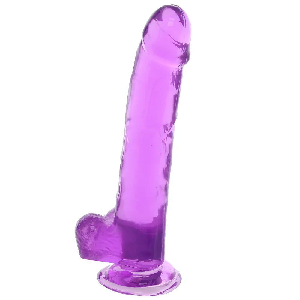 Size Queen 8 Inch Jelly Dildo in Purple – Edmonton – packaging view