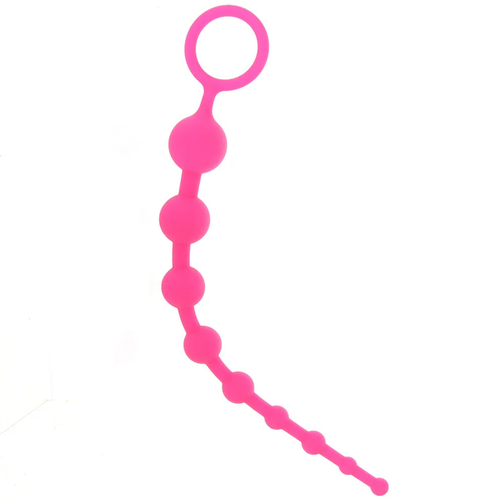 All About Anal Seamless Anal Beads in Pink — buy in Edmonton | Heaven Boutique