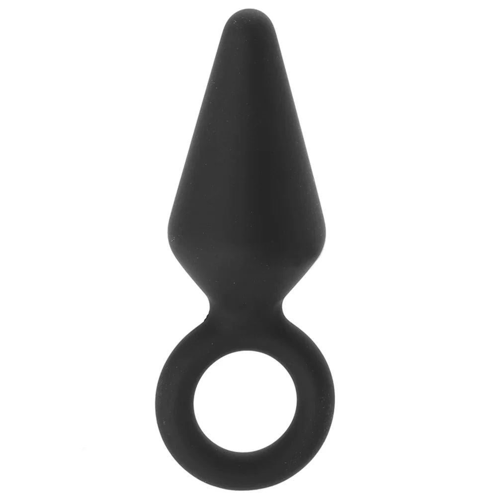 Anal Adventures Platinum Loop Plug in Small - Small – Edmonton adult boutique – features