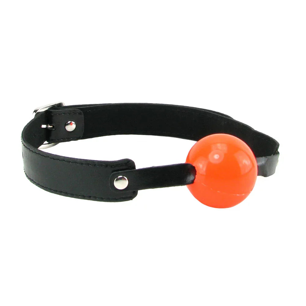 Sex & Mischief Solid Red Ball Gag – Heaven Boutique Edmonton – side view