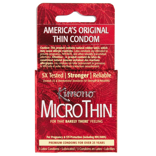 Kimono MicroThin Condoms in 3 Pack — buy in Edmonton | Heaven Boutique