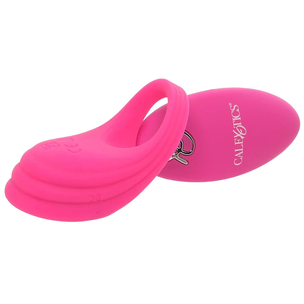 Silicone Remote Pleasure Vibrating C-Ring – Heaven Boutique Edmonton – side view