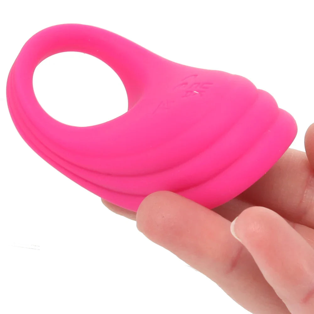 Silicone Remote Pleasure Vibrating C-Ring – Edmonton adult store – close-up view