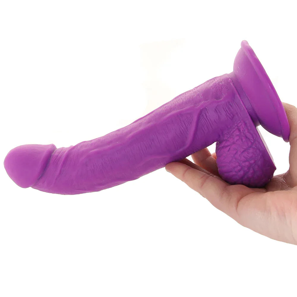 Pop Peckers 7.5 Inch Ballsy Dildo in Purple Edmonton – product detail