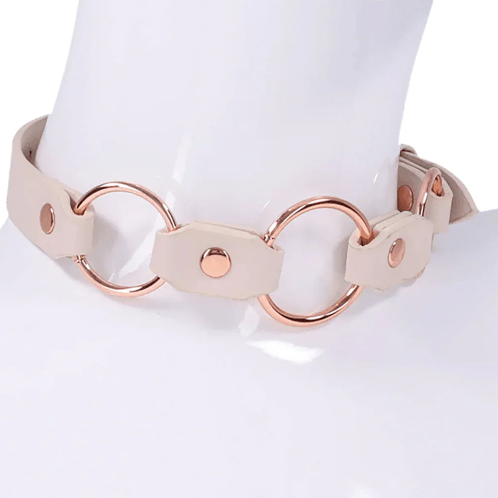S&M Peaches 'n CreaMe Ring Day Collar – Edmonton adult boutique – features