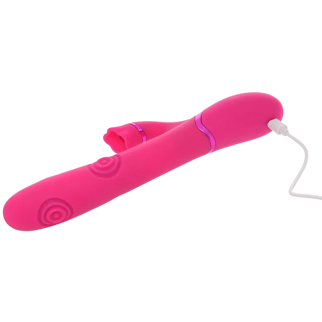 Dolce Vive Fiore Air Wave Tapping Rabbit Vibe – Heaven Boutique Edmonton – side view