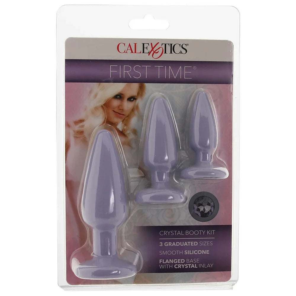 First Time Crystal Booty Anal Plug Set in Purple — buy in Edmonton | Heaven Boutique