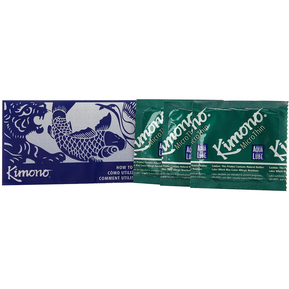 MicroThin Aqua Lube Condoms in 3 Pack Edmonton – product detail