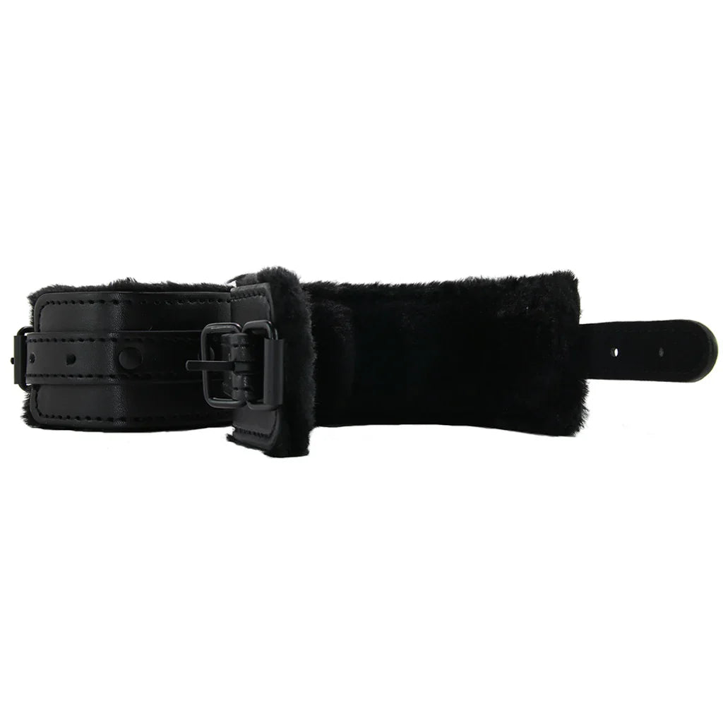 Sex & Mischief Shadow Fur Handcuffs – Edmonton adult store – close-up view