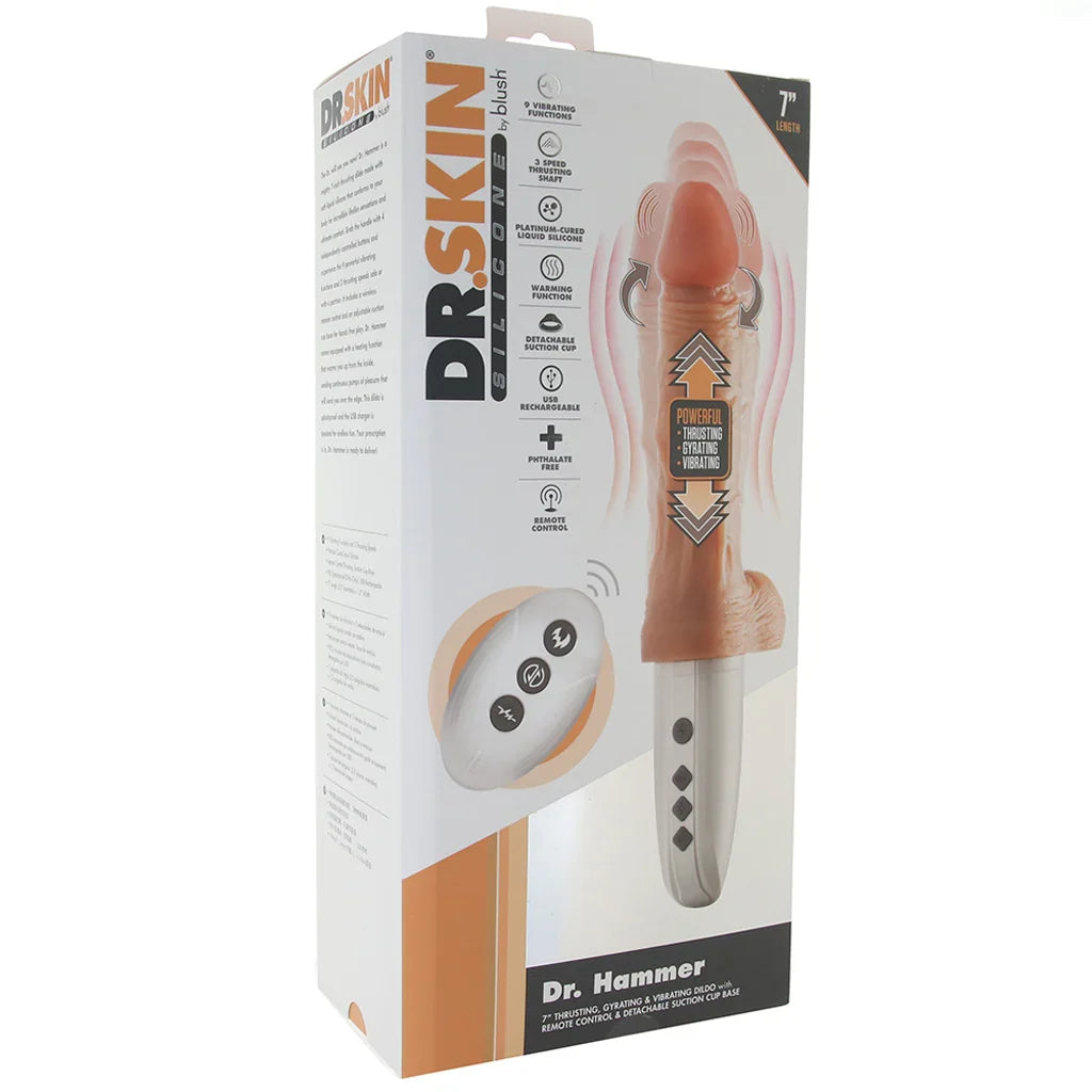 Dr. Skin Dr. Hammer 7 Inch Thrusting Vibe — buy in Edmonton | Heaven Boutique