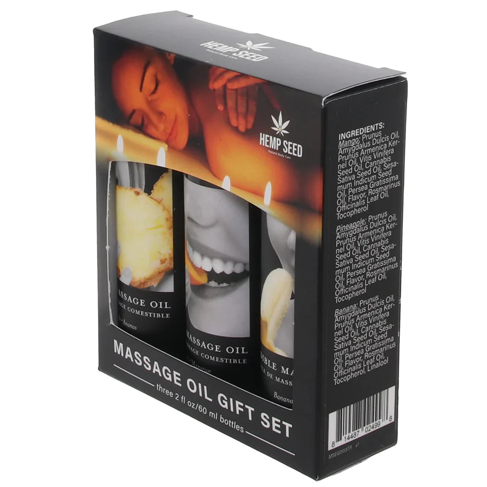 Edible Massage Oil Gift Set in Tropical — buy in Edmonton | Heaven Boutique