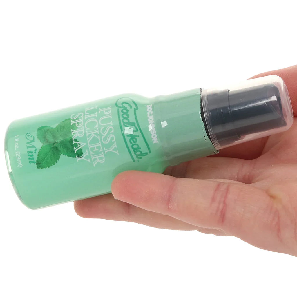 GoodHead Pussy Licker Spray 1fl.oz/29ml in Mint – Edmonton adult store – close-up view