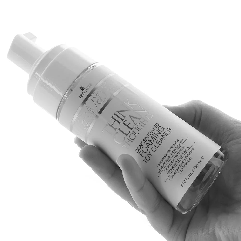 Think Clean Thoughts Foaming Toy Cleaner 5.07oz – Edmonton adult boutique – features