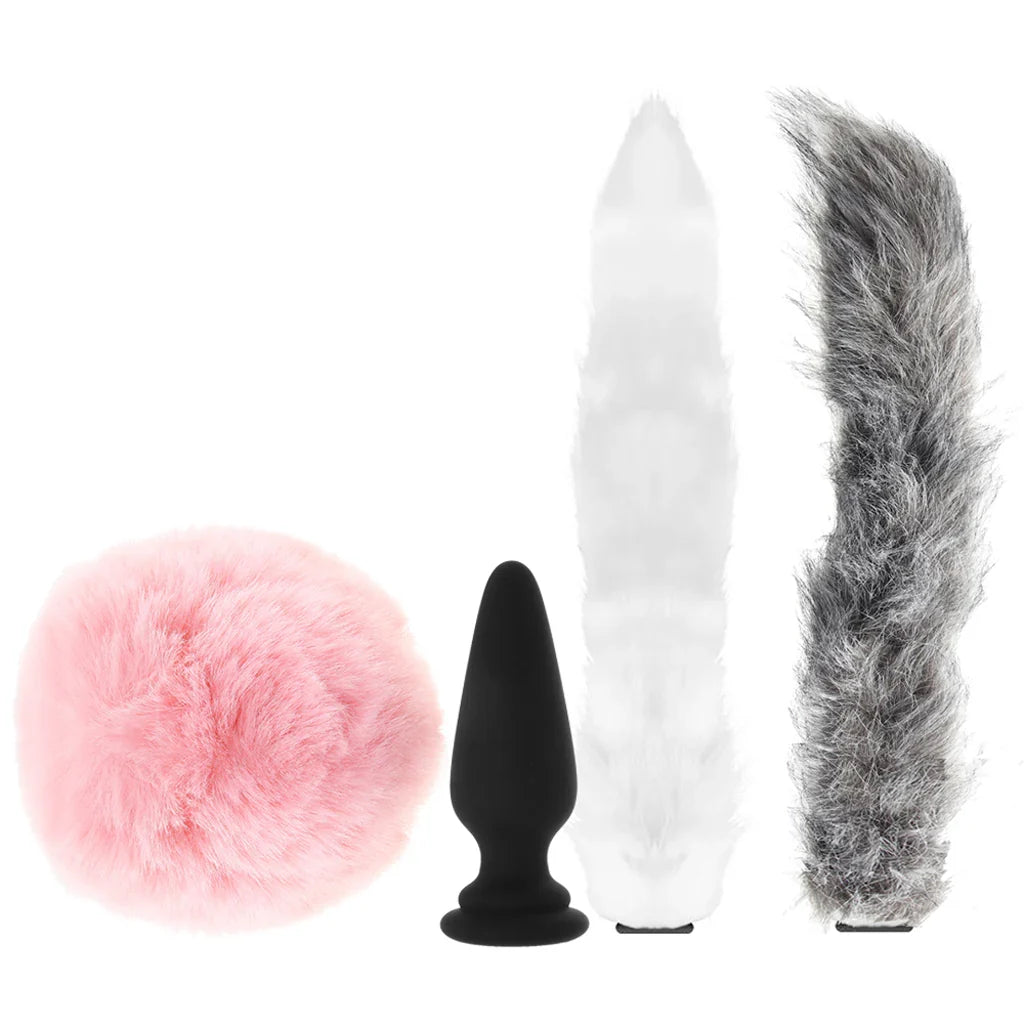 Tailz Snap-On Anal Plug and 3 Interchangeable Tails Set – Edmonton – packaging view