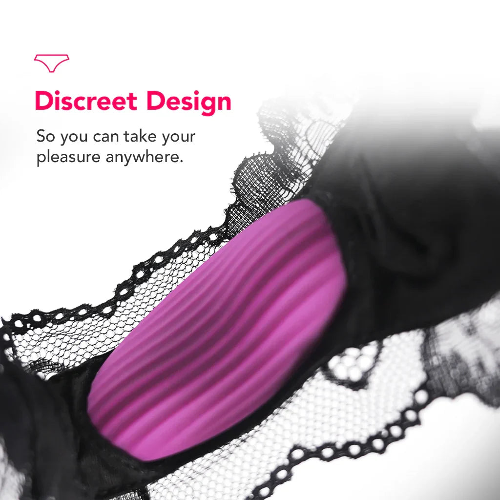 Edeny Panty Vibe with App Control in Violet – Edmonton adult shop – in use view