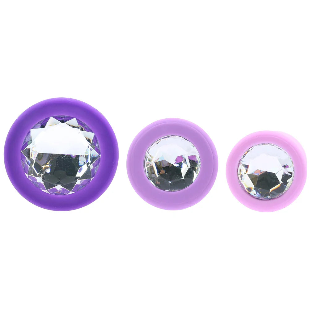 Fantasy For Her Little Gems Anal Plug Set – Medium Plug with Gem Base