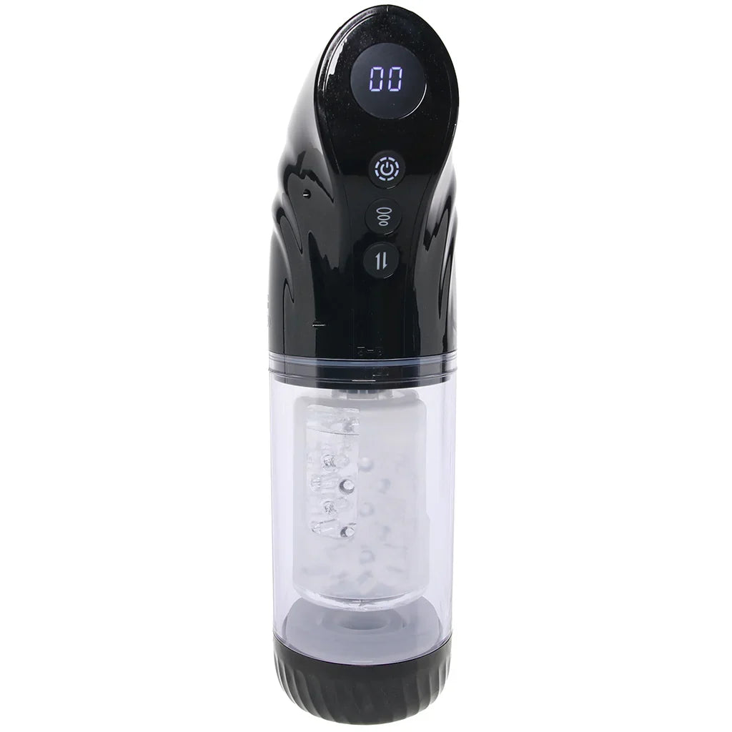 Pumped StrokeMate Auto Stroker in Black – Heaven Boutique Edmonton – additional angle