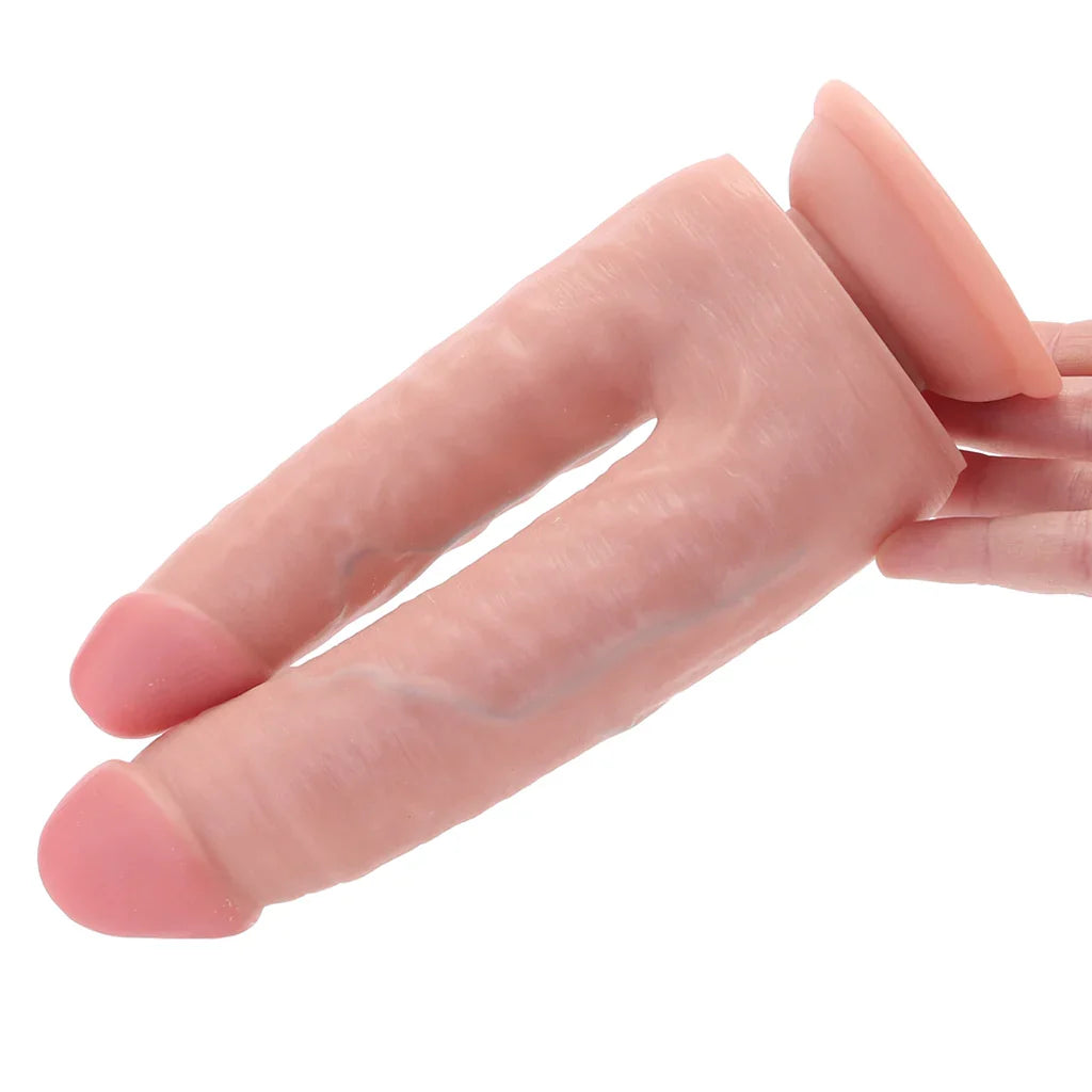 RealRock Double Trouble 5 and 6 Inch Double Dildo in Light Edmonton – product detail