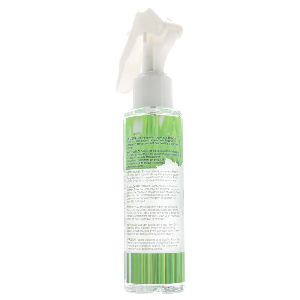 Green Misting Toy Cleaner in 4.2oz/125ml – Edmonton adult store – close-up view