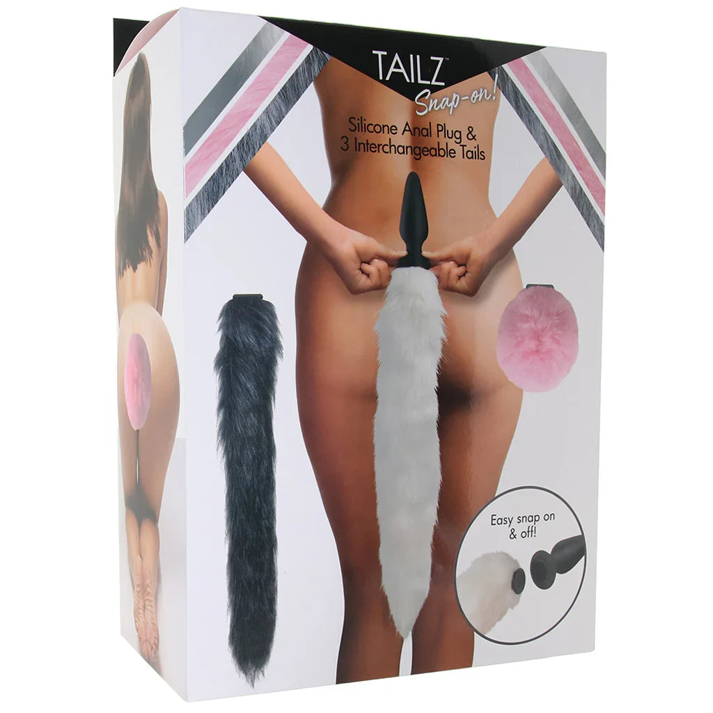 Tailz Snap-On Anal Plug and 3 Interchangeable Tails Set — buy in Edmonton | Heaven Boutique