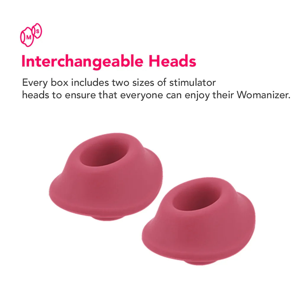 Womanizer Premium 2 Pleasure Air Stimulator in Raspberry – Edmonton adult store – close-up view