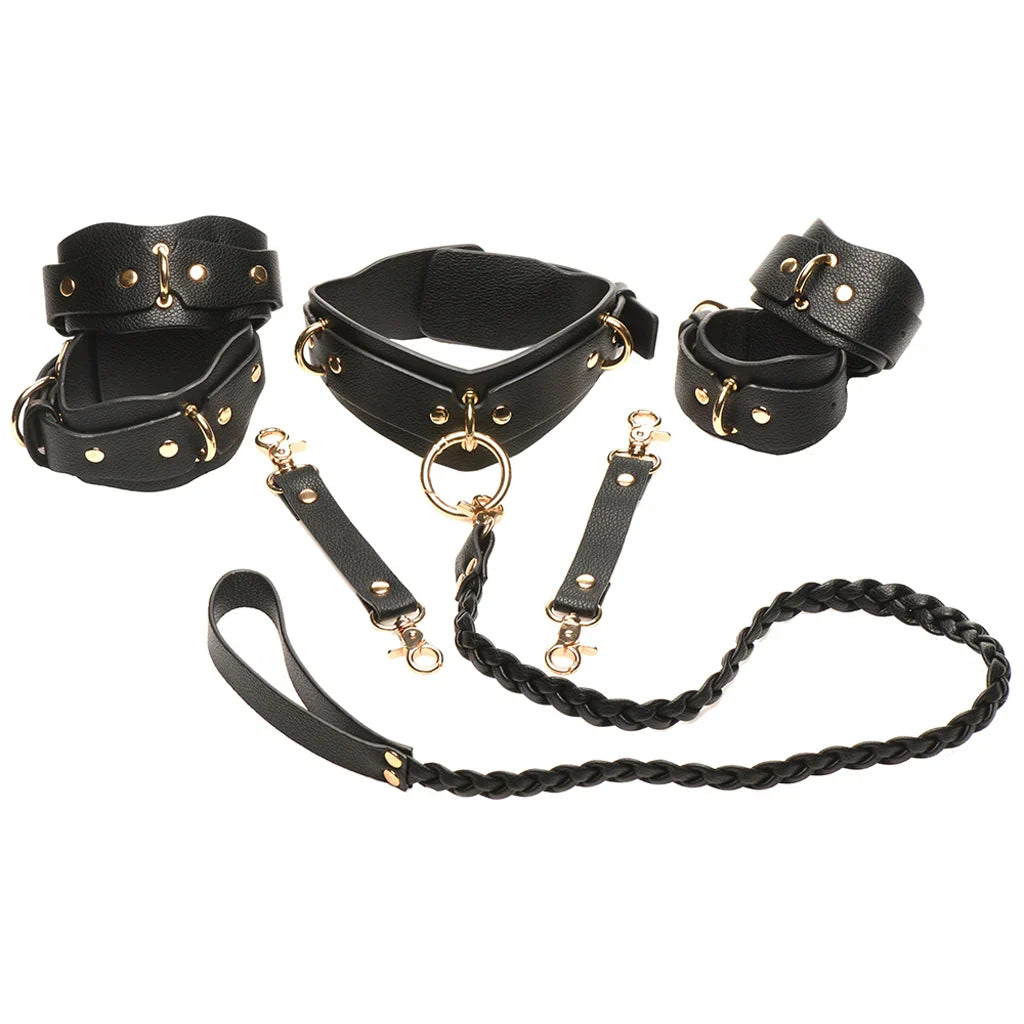 Bedroom Bliss Lover's Restraints Set in Black – Edmonton adult boutique – features