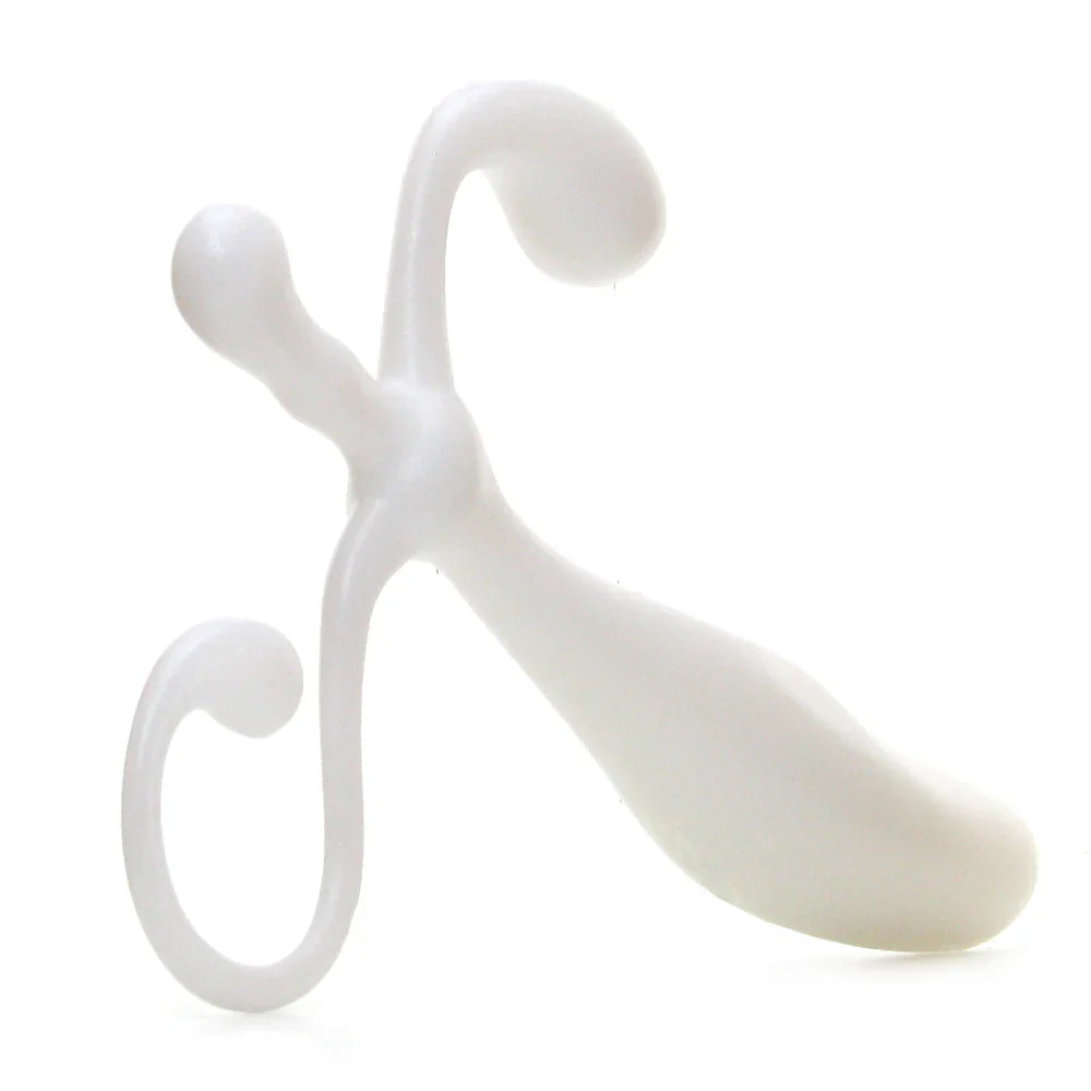 Blue Line 5 Inch Male P-Spot Massager in White Edmonton – product detail