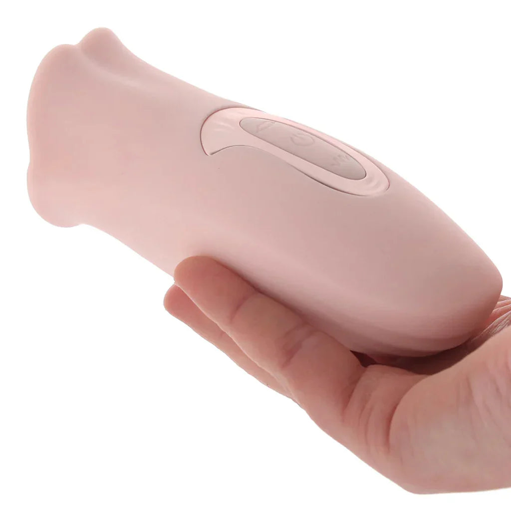 Loveline Kiss Dual Action Suction Vibe – Heaven Boutique Edmonton – side view