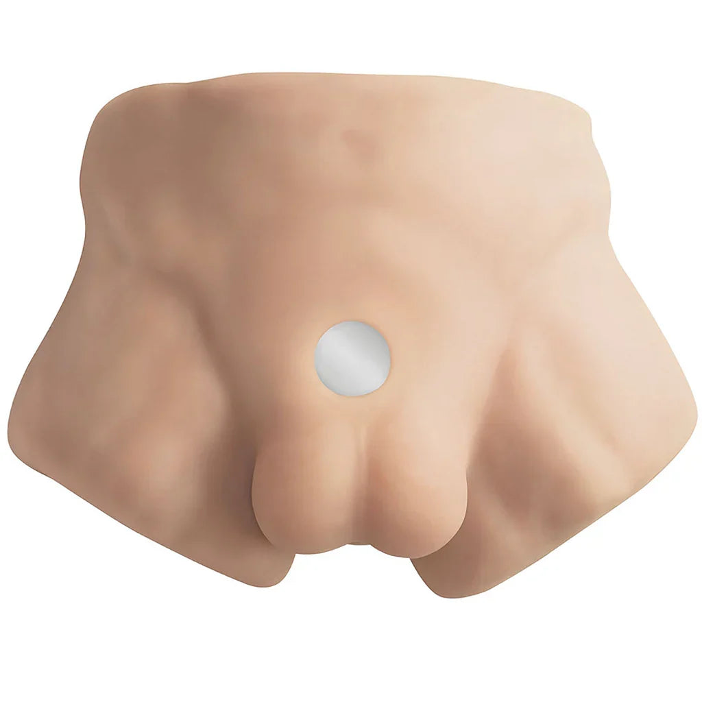 SILEX-D Apollo S Torso with 7 Inch Model 2 Dildo – Heaven Boutique Edmonton – side view