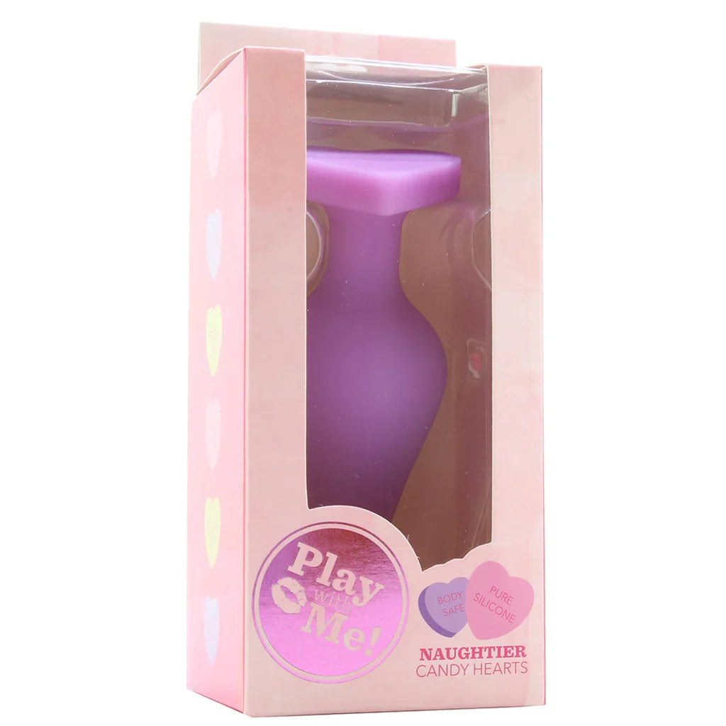 Candy Hearts Do Me Now Small Butt Plug in Purple — buy in Edmonton | Heaven Boutique