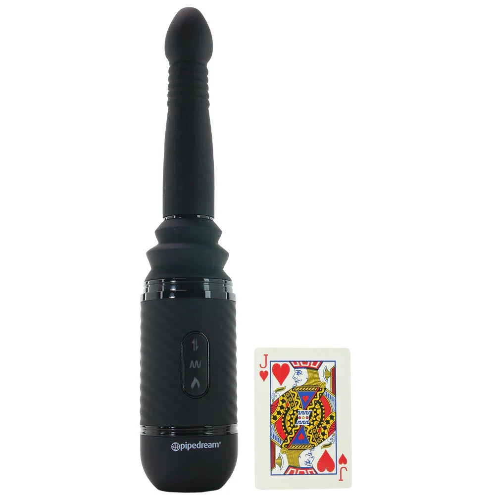 Anal Fantasy Vibrating Ass Thruster Vibe in Black – Heaven Boutique Edmonton – side view