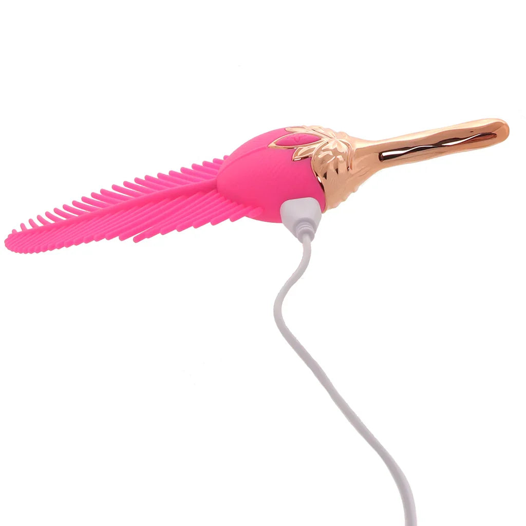 Rayne Silicone Feather Vibe – Edmonton adult store – close-up view