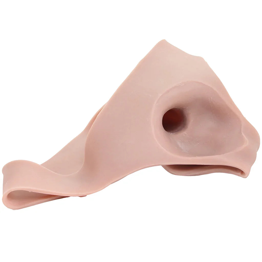 Master Series 6 Inch Hollow Silicone Harness – Heaven Boutique Edmonton – side view