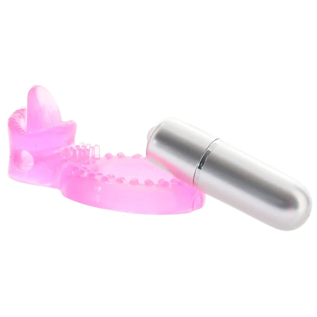 Teaser Tongue Vibrating Enhancer Ring – Heaven Boutique Edmonton – side view