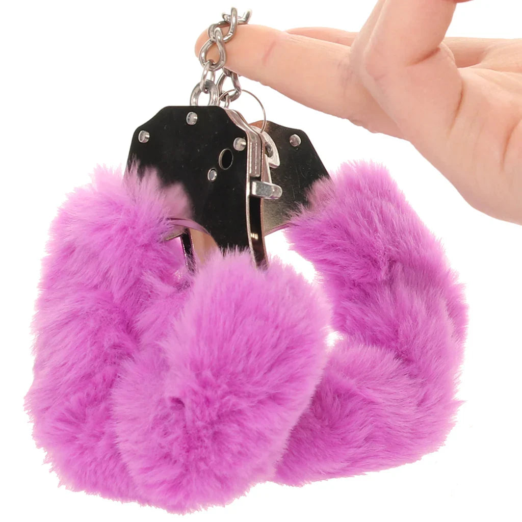 Ouch! Heavy Duty Fluffy Cuffs in Purple Edmonton – product detail
