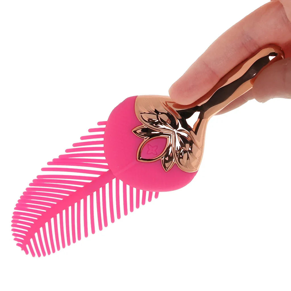 Rayne Silicone Feather Vibe – Heaven Boutique Edmonton – side view