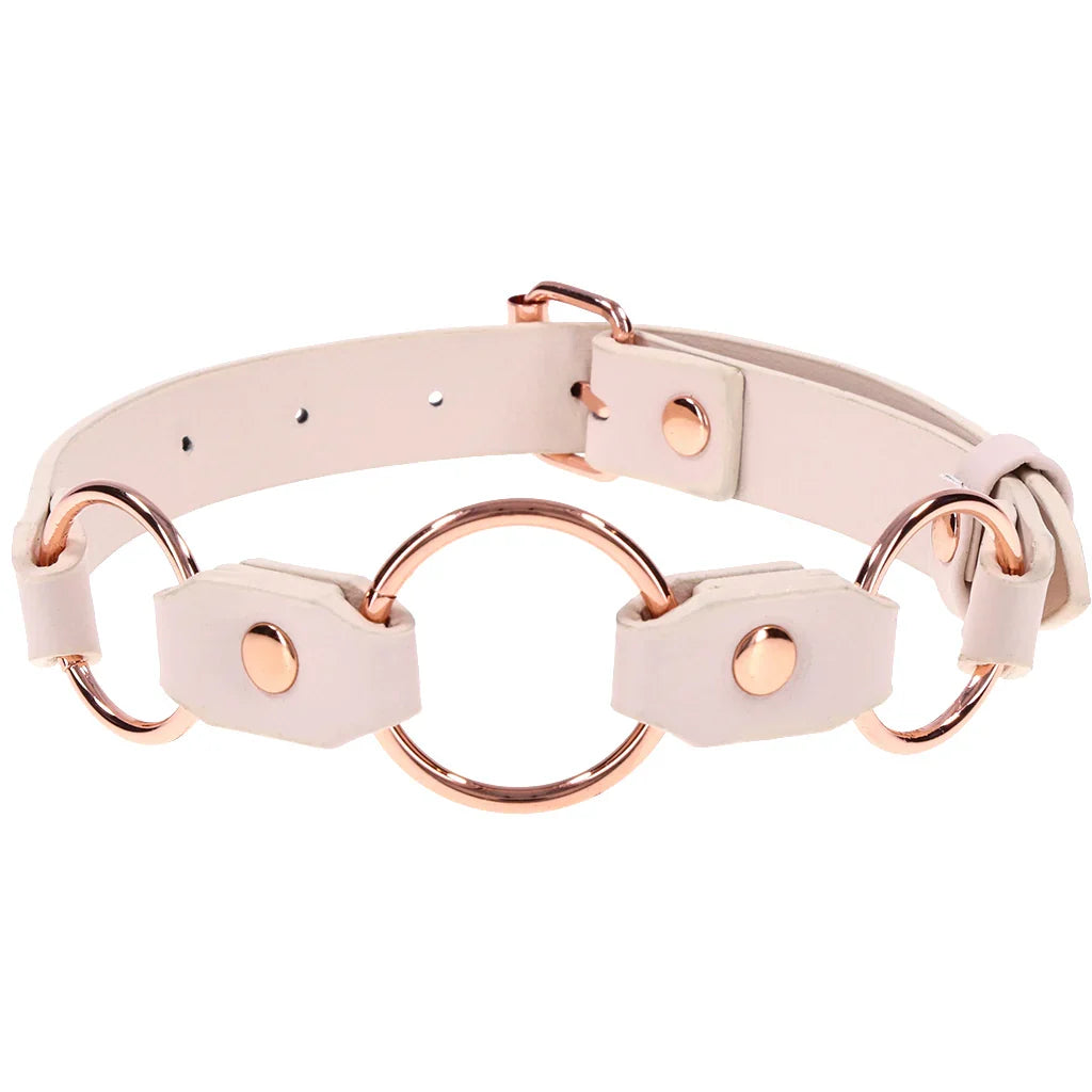 S&M Peaches 'n CreaMe Ring Day Collar – Heaven Boutique Edmonton – additional angle
