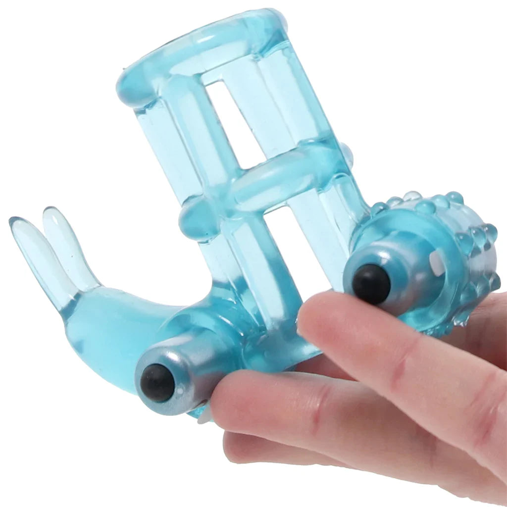 Double Trouble Vibrating Support System in Blue Edmonton – product detail