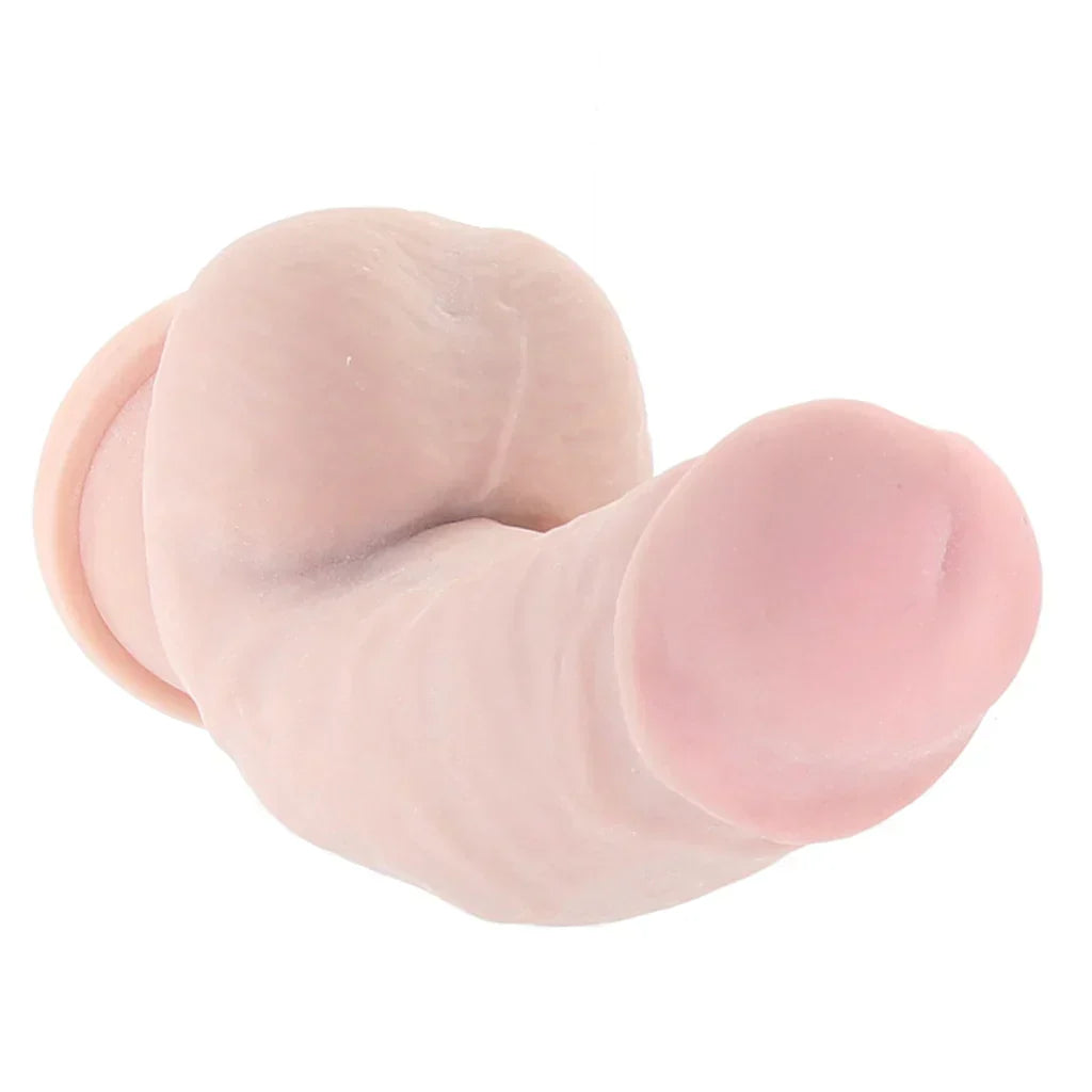Dr. Skin Plus 7 Inch Girthy Poseable Dildo in Vanilla – Edmonton adult boutique – features