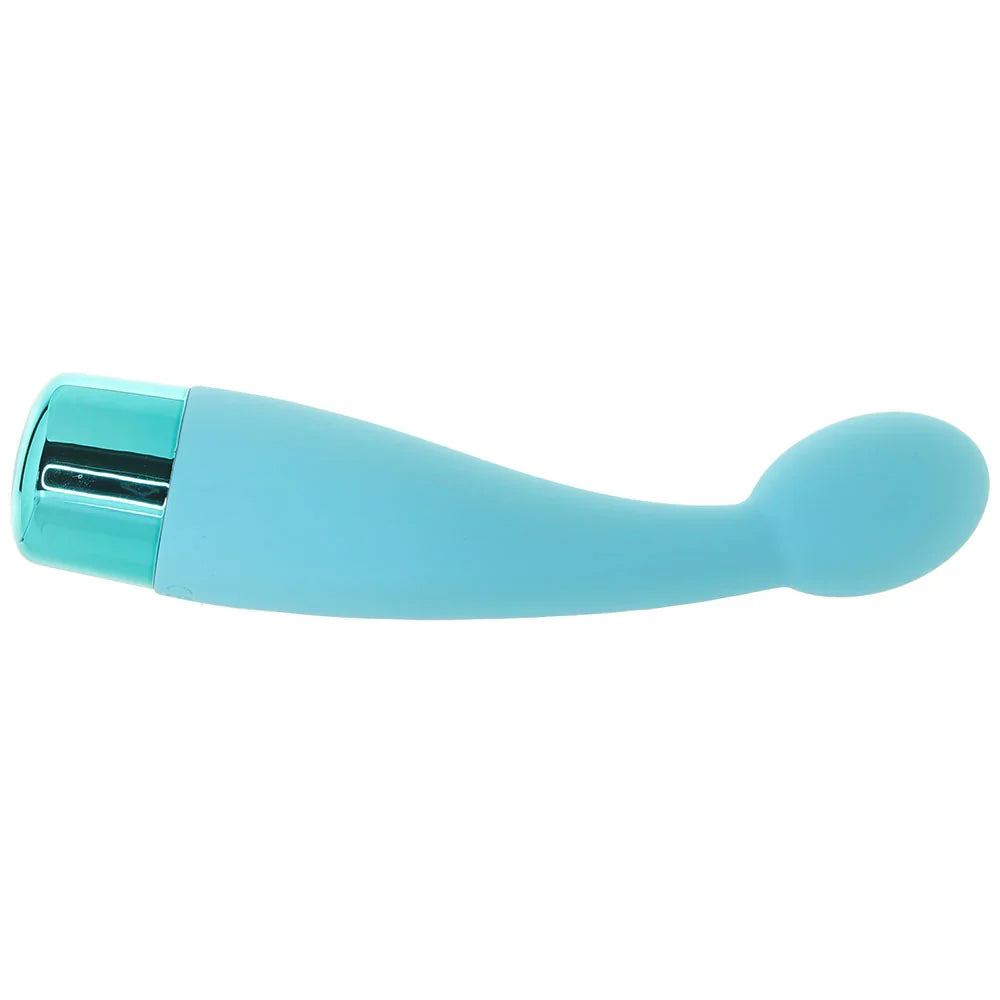 Eden Silicone Tulip Vibe in Teal – Heaven Boutique Edmonton – side view