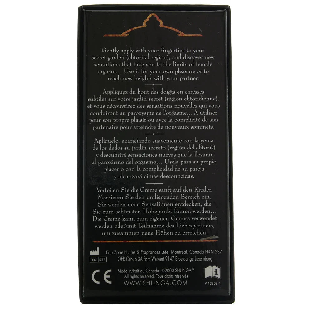 Secret Garden Female Orgasm Cream 1oz/30ml – Heaven Boutique Edmonton – side view