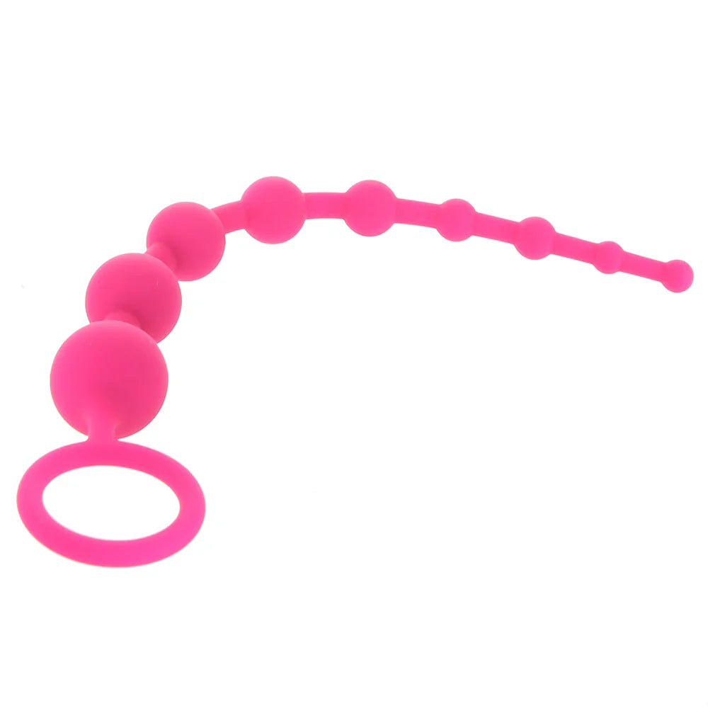 All About Anal Seamless Anal Beads in Pink Edmonton – product detail