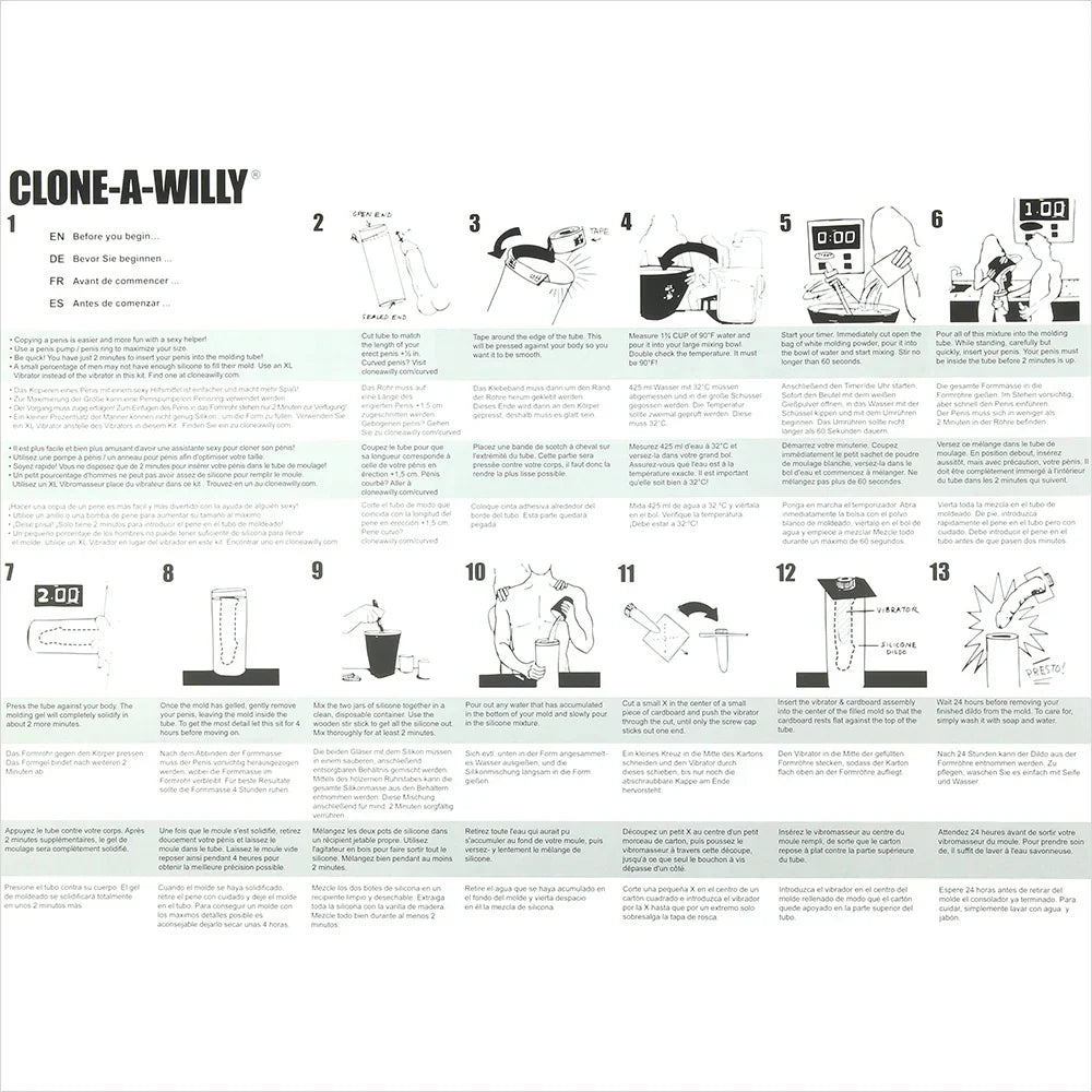 Clone-A-Willy Vibrator Kit in Glow in the Dark Edmonton – product detail